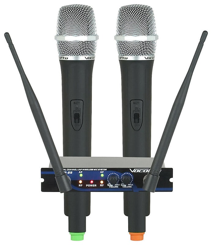 VocoPro UHF-28-9 Dual Channel UHF Wireless Microphone System | Reverb