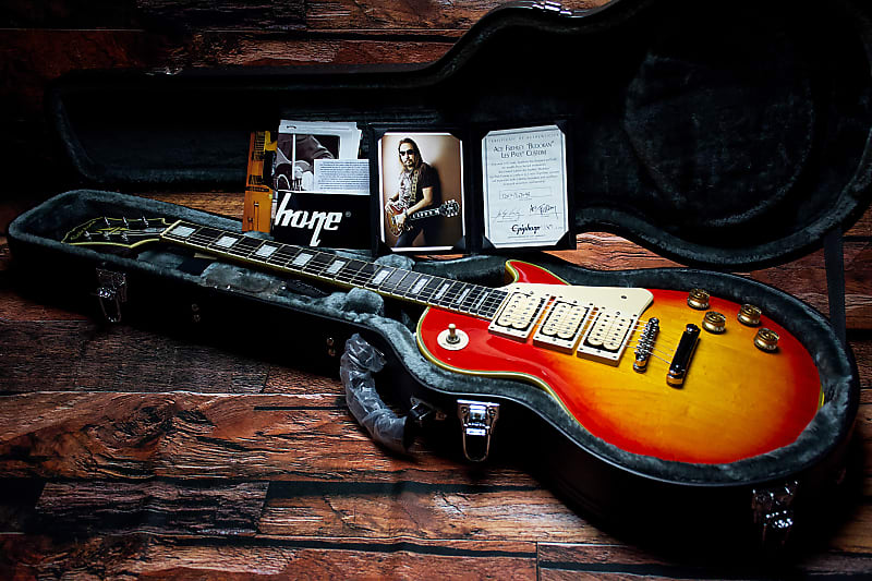Epiphone Ace Frehley Signature "Budokan" Les Paul Custom 2012 - Faded Cherry Sunburst ++NEW++ image 1
