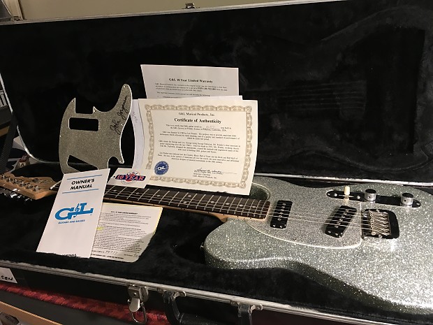 Rare G&L ASAT John Jorgenson Signature 1995 Silver Sparkle w/ | Reverb