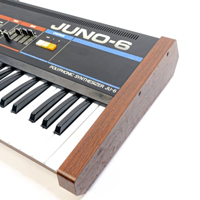 1983 Roland Juno-6 61-Key Polyphonic Analog Synthesizer with Hardshell Case image 12