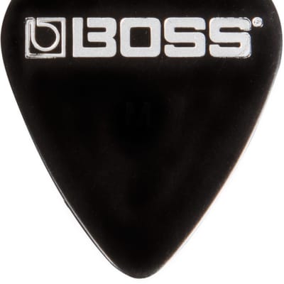 Boss - BPK-12-BM - Medium Celluloid Guitar Picks - Black - Pack of 12 image 1