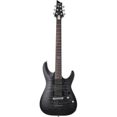 Schecter  Guitar Research C-1 Platinum Electric Guitar  2024 - Translucent Black image 3