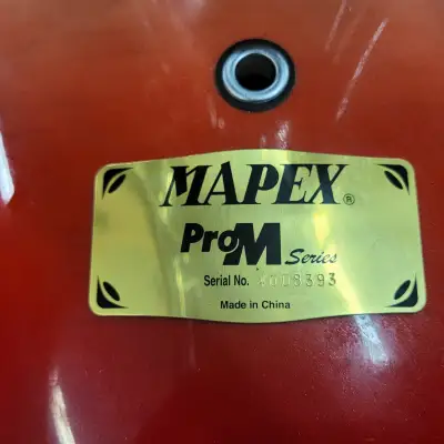 Mapex Pro M Series 4 Pc Shell Pack With Extras 2000s Red Fade image 12