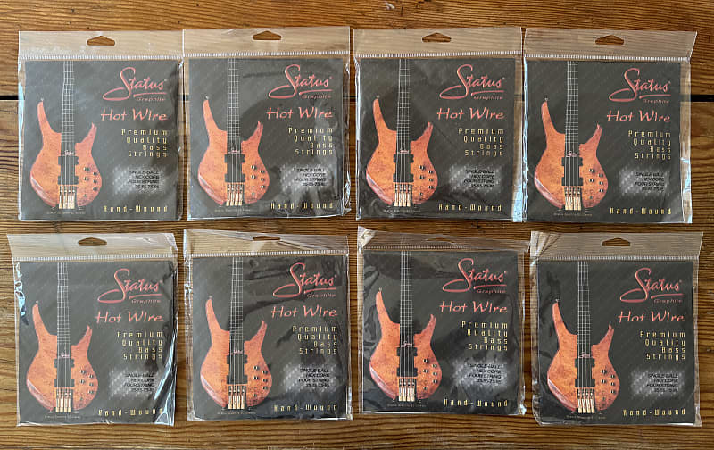 8x Single Ball Bass String Sets 35-55-75-95 2022 - Stainless Steel image 1