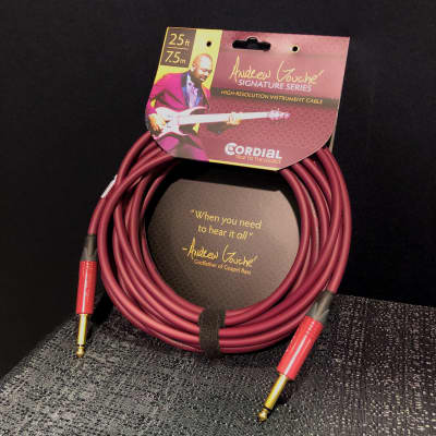 Cordial CSI 7.5 PP-Andrew Gouche Signature 25-ft/7.5m High Resolution Inst. Cable w/ Neutrik Plugs image 1
