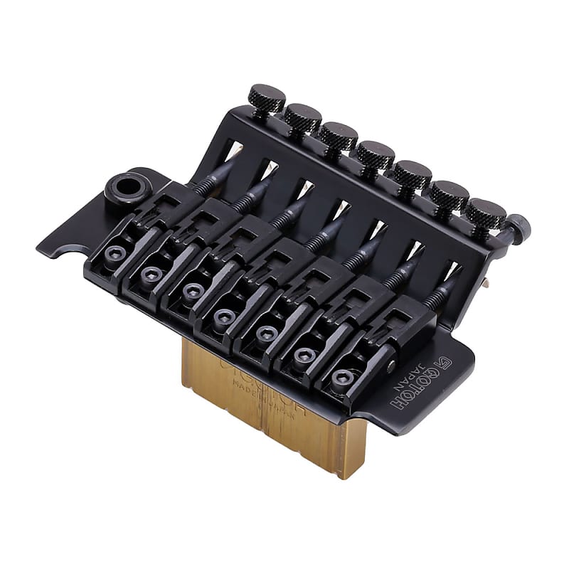 Gotoh GE1996T-7 7 String Double Locking Tremolo with GLN-7 Nut (33 mm,  Black)