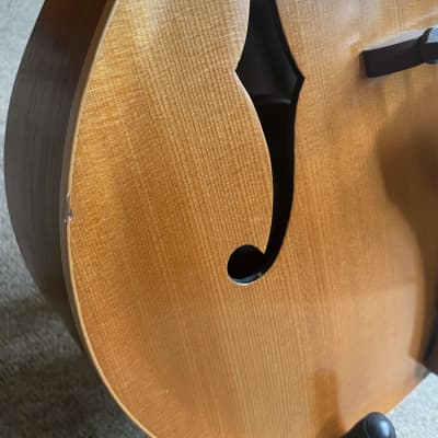 Custom Handmade Archtop Fretless Bass image 7