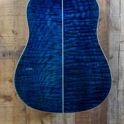 Dean AXS Dreadnought Quilted Ash Trans Blue image 6