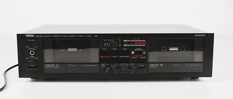 Vintage Yamaha K-222 Natural Sound Stereo Dual Cassette buy Tape Deck