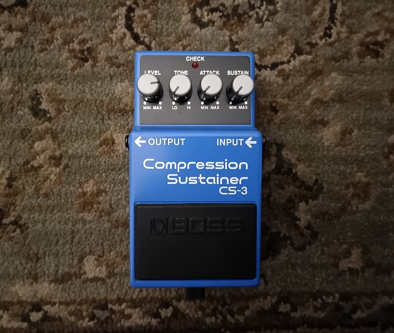 Boss CS-3 Compression Sustainer (Black Label) 1986 - 1992 - Blue image 1