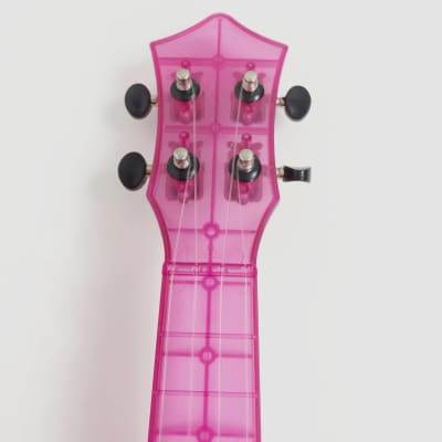 UK11 Transparent Soprano Ukulele 21" + Free Gig Bag, Pick - Blue / Acoustic / 21" Soprano image 19