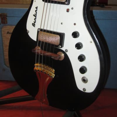 Vintage circa 1964 Airline Model 7214 Electric Guitar w/ Original Amp in Case image 1