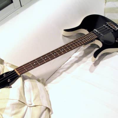 Jerry Jones Longhorn Bass 1992 - Left-Handed Black image 2