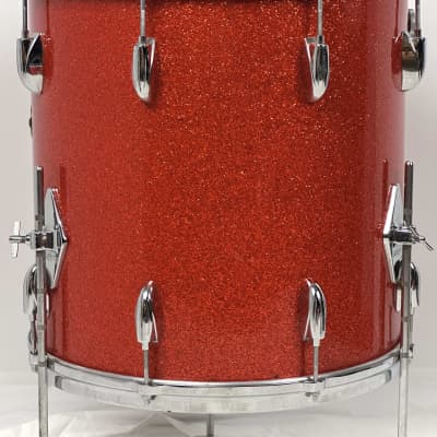 Gretsch 22/13/16" 60's Round Badge Name Band Drum Set - Tangerine Sparkle image 15
