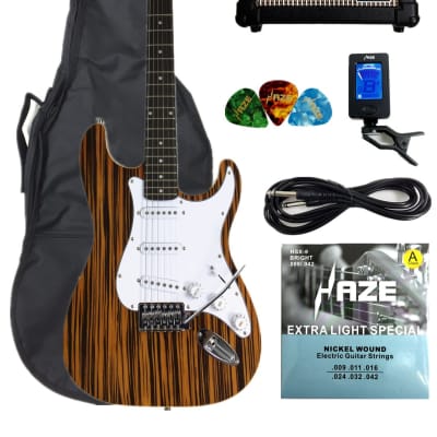 Haze HSST 1901AF 852 Electric Guitar, Amp, Accessories Pack for sale