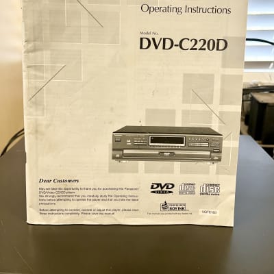 Panasonic DVD C220 5-Disc Multi CD DVD Changer Player w/ Remote & Instructions; Tested image 6
