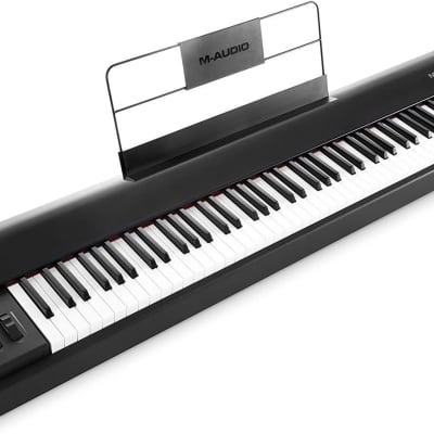 M-Audio Hammer 88 - USB MIDI Keyboard Controller with 88 Hammer Action Piano Style Keys Including A Studio Grade Recording Software Suite,Black
