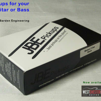 Joe Barden Engineering (JBE Pickups) Modern T-Style Pickup Set Black image 2
