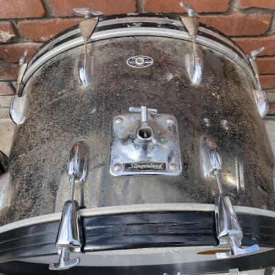 Slingerland Mirror Black Chrome 24” Bass Drum 1970s Vintage image 11