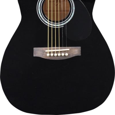 Jay Turser JJ43-BK-A Jay-Jr Series 3/4 Size Dreadnought Acoustic Guitar. Black for sale