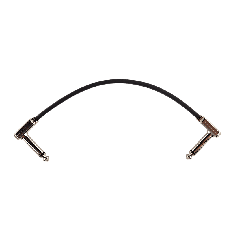 Ernie Ball 6226 Flat Ribbon Patch Cable - 6" - Single - Black image 1
