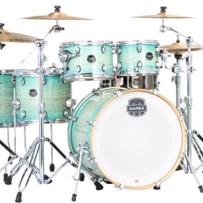 Mapex Armory Series Exotic Studioease Shell Pack with Fast Toms Ultramarine Gloss image 1