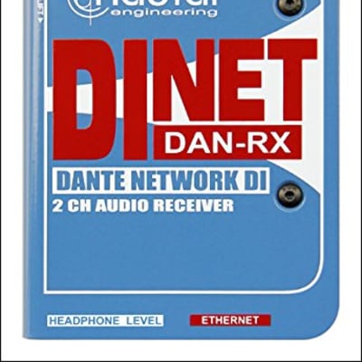 DiNET DAN-RX 2-Channel Dante Network Receiver image 1
