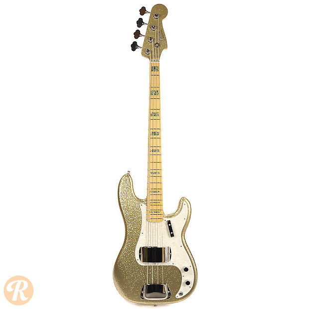 Fender Adam Clayton Signature Precision Bass Gold Sparkle 2011 image 3