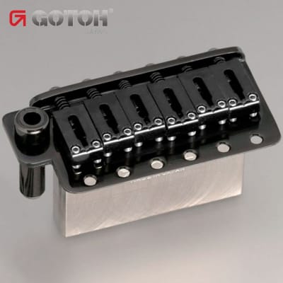NEW Gotoh 510TS-FE2 Non-locking Tremolo Bridge Steel Saddles & Block - BLACK