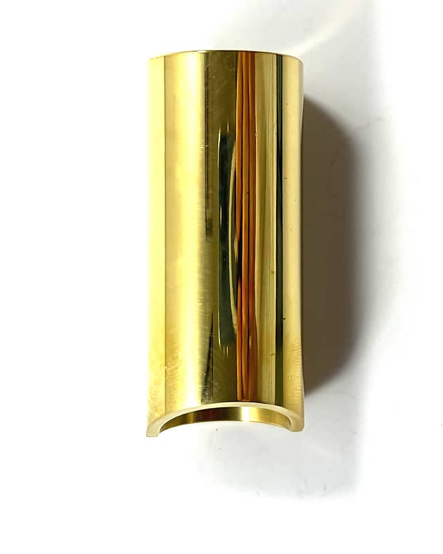 The Rock Slide  Polished Brass Guitar Slide