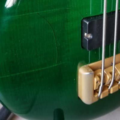 Spector Euro 5 NS-5CR FM 1999-2000 Green Bass Neck-Thru EMG Made in Czech for Repair or Pieces image 14