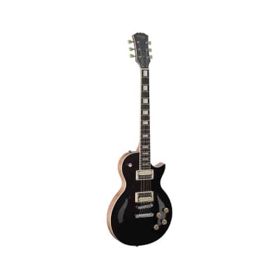 Stagg L400-BK Classic Rock "L" Series Solid Alder Body Hard Maple Set Neck 6-String Electric Guitar image 2