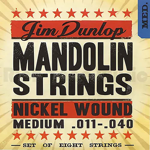 Dunlop DMN40 Nickel Plated Steel Mandolin String - 0.04 image 1