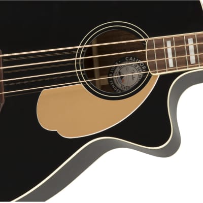 Fender California Series Kingman Bass V2 4-String Spruce / Mahogany with Walnut Fretboard - Black image 4