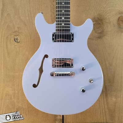 Daisy Rock DR6302 Stardust Retro-H Semi Hollow Electric Guitar Ice Blue Sparkle for sale