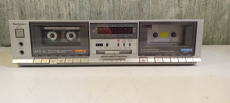 technics RS-B11W Dual Cassette Deck Tape Deck 80s Japan