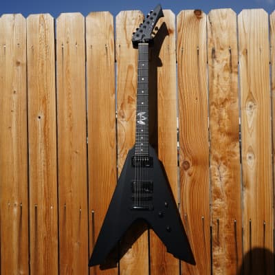 ESP James Hetfield Vulture Black Satin 6-String Electric Guitar w/ Case (2022) image 12