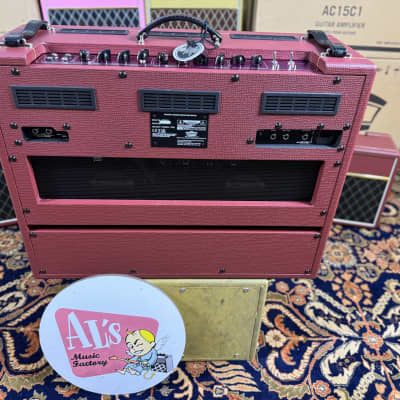 Vox AC30C2-CVR Custom Limited Edition 2-Channel 30-Watt 2x12" Guitar Combo Classic Vintage Red image 9