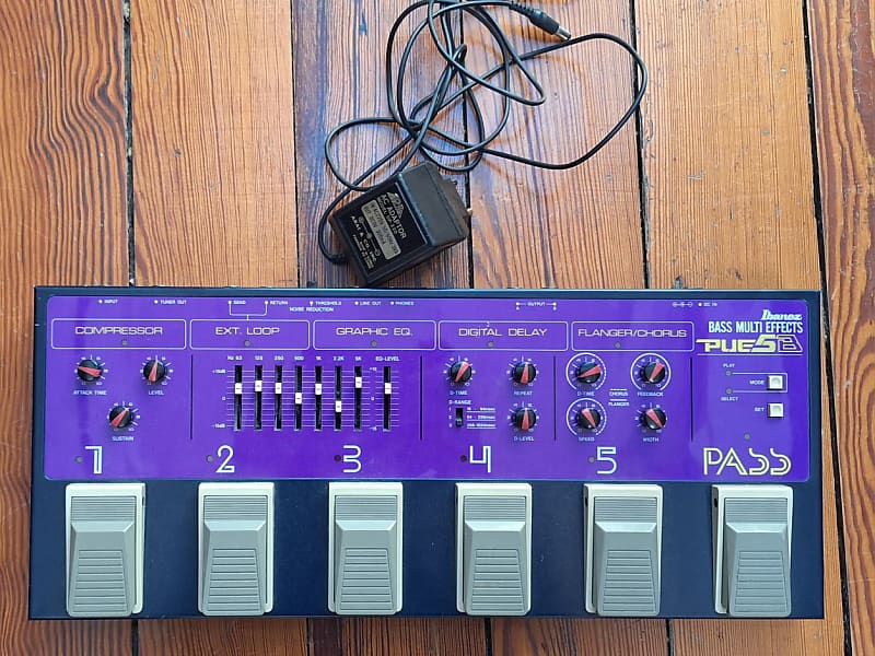 Ibanez PUE5B 1980s purple & black Reverb