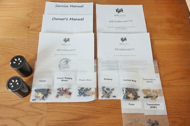 Kenwood KR-8010 restoration kit filter capacitor repair rebuild fix  			