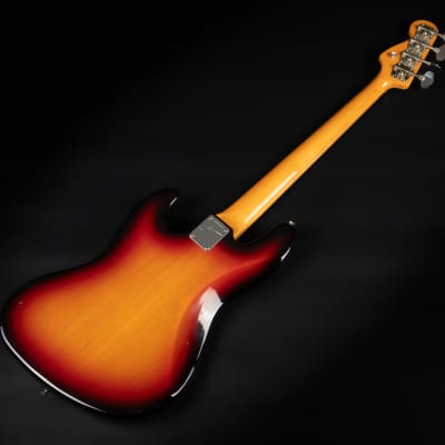 2010 Fender USA Jaco Pastorius Artist Series Signature Fretless Jazz Bass RW - 3-Color Sunburst | OHSC image 12