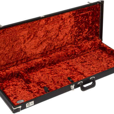 FENDER - G&G Deluxe Strat/Tele Hardshell Case  Black with Orange Plush Interior  Fender Amp Logo - 0996102406 image 5