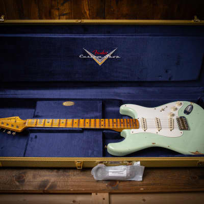 Fender Custom Shop '58 Strat Relic - Super Faded Aged Surf Green image 13