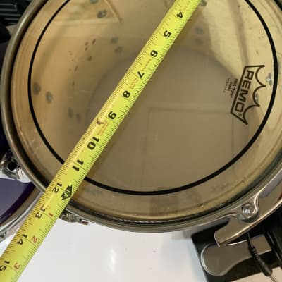 Pacific ans SPL DRUMS Tom 2000s Pearl onyx blue image 15