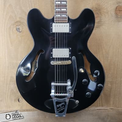 Aria Pro II ES-800 Hollowbody 1970s Made in Japan Matsumoku Bigbsy Black Refinish Modified for sale