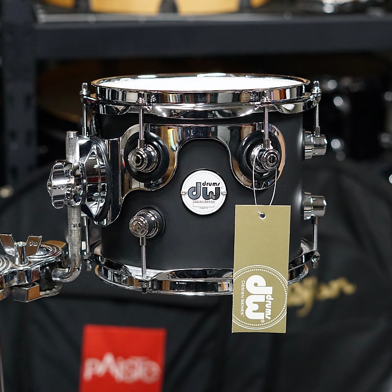 DW Design Series Rack Tom - Satin Black - 8