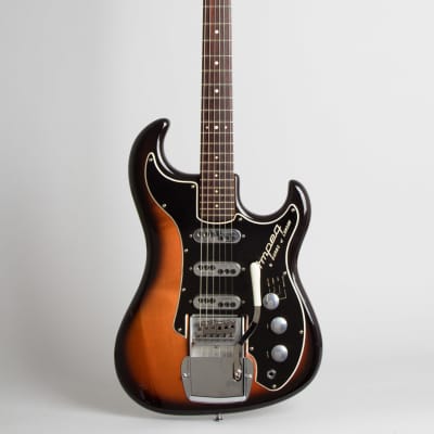 Ampeg Wild Dog EG-1S Jazz Split Sound Solid Body Electric Guitar,  made by Burns (1964), ser. #6753, original blue tolex hard shell case. for sale