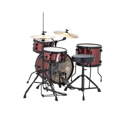 Ludwig Questlove Pocket Drum Kit w/Cymbals Stands Red Sparkle image 2
