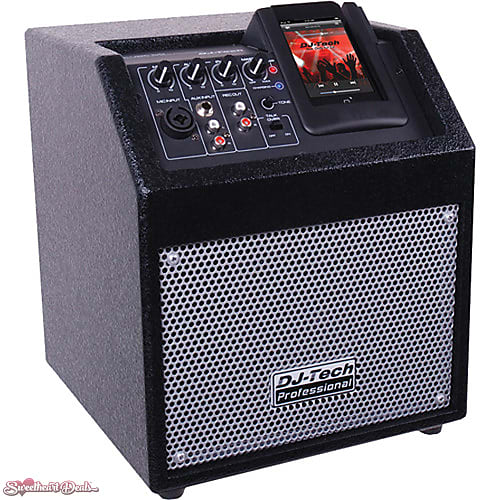 DJ-Tech iCube 50 Powered Active PA Speaker with iOS Dock | Reverb