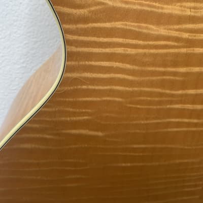 Triggs Acoustic Jumbo Cutaway 2010 - Blonde Flame Maple image 10